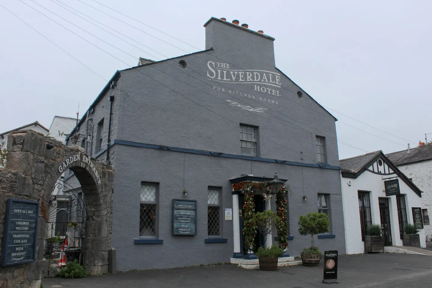 Photo of The Silverdale Hotel, a pub in Arnside & Silverdale, Lancashire, north west England.