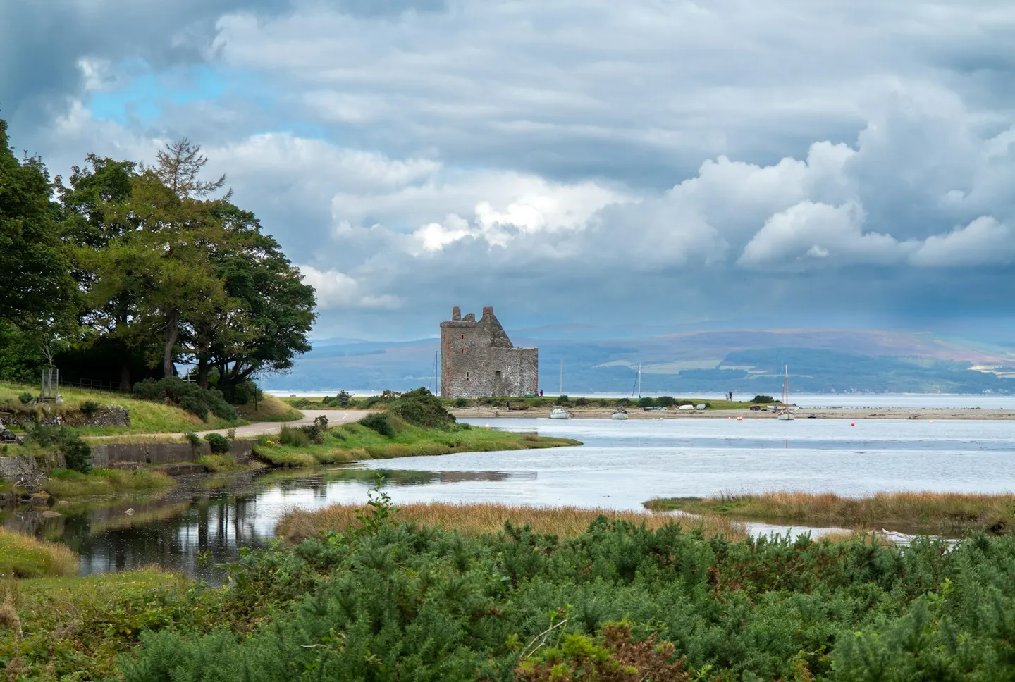 Photo of Lochranza, a village in North Arran, North Ayrshire, southern Scotland.