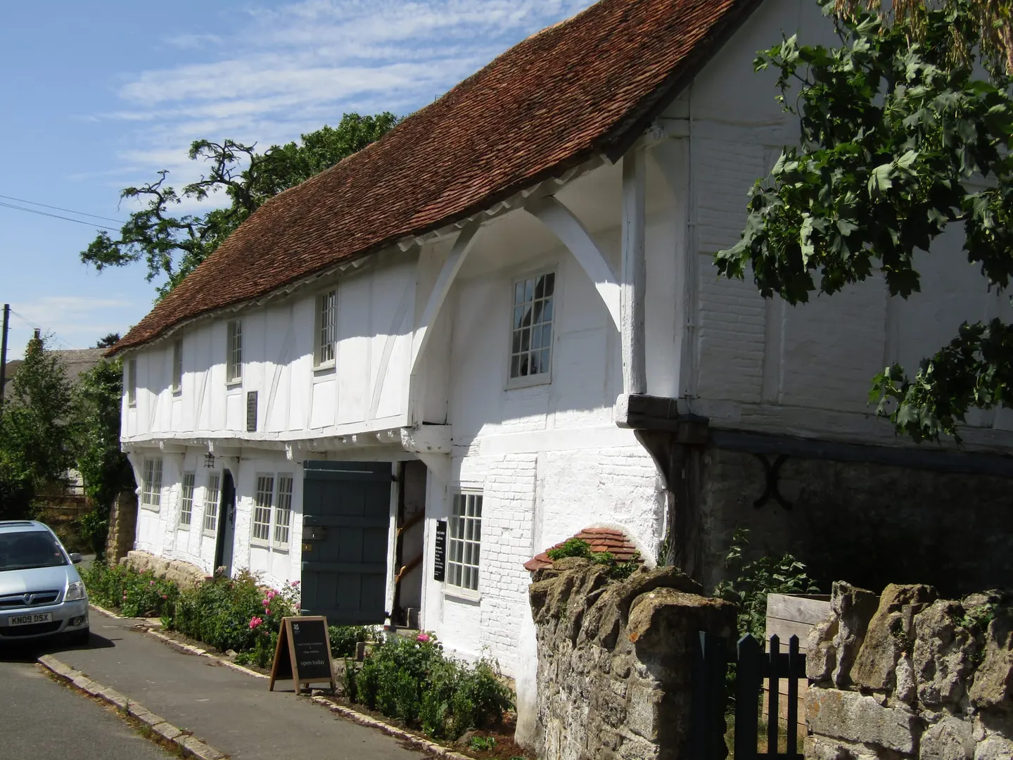 Photo of Long Crendon Courthouse, an ancient site in Buckinghamshire, south east England.