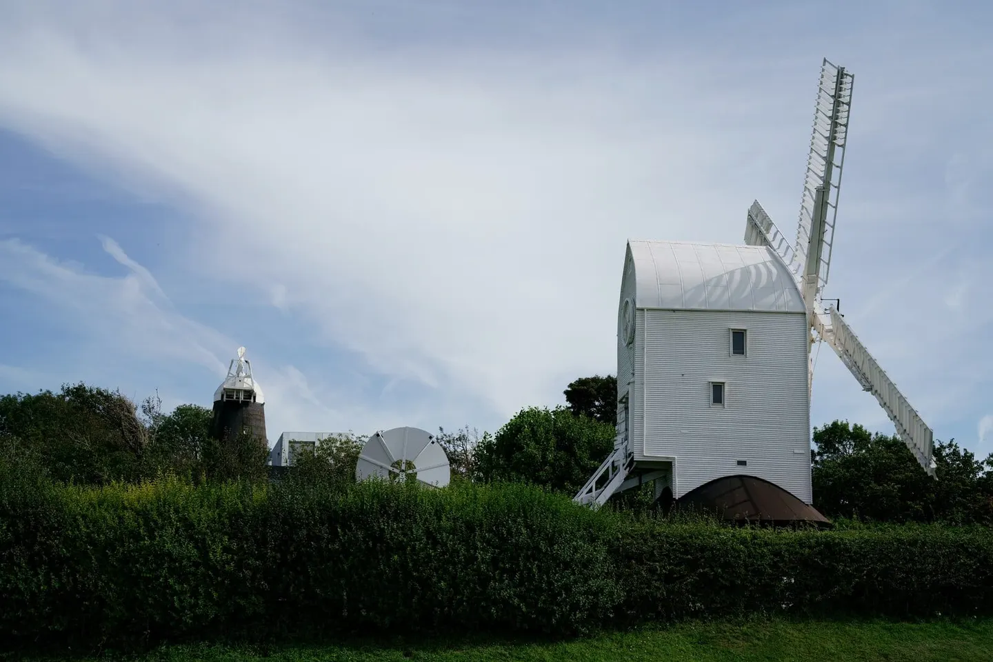 Photo of Jack and Jill Windmills, a windmill near Clayton in the South Downs, West Sussex, south east England.