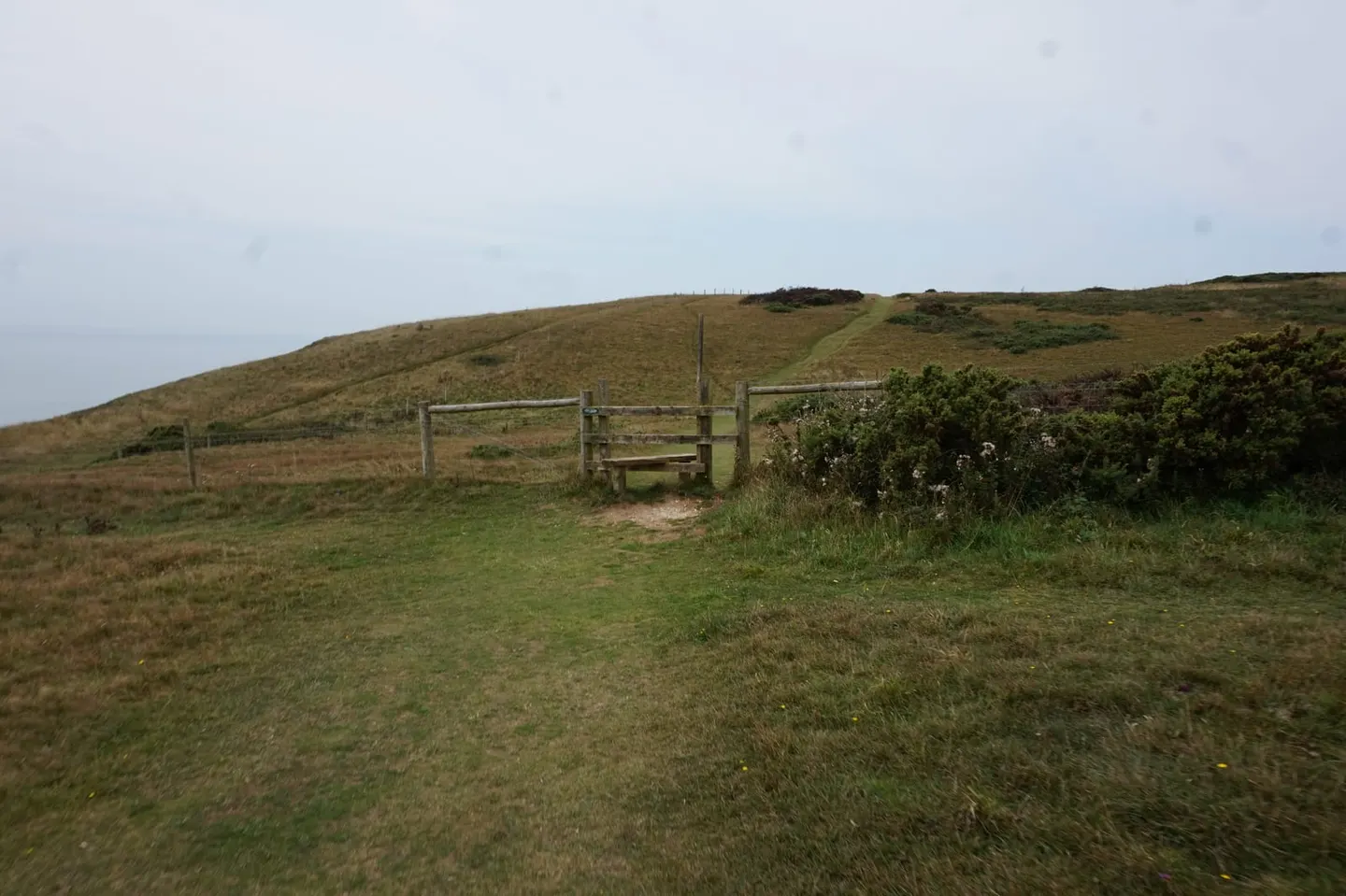 Photo of the coast at West Wight, the Isle of Wight, south east England.
