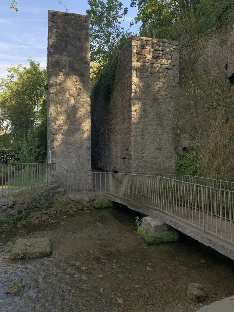 Photo of Dyserth Waterfall, a waterfall near Rhuddlan, Denbighshire, north Wales.