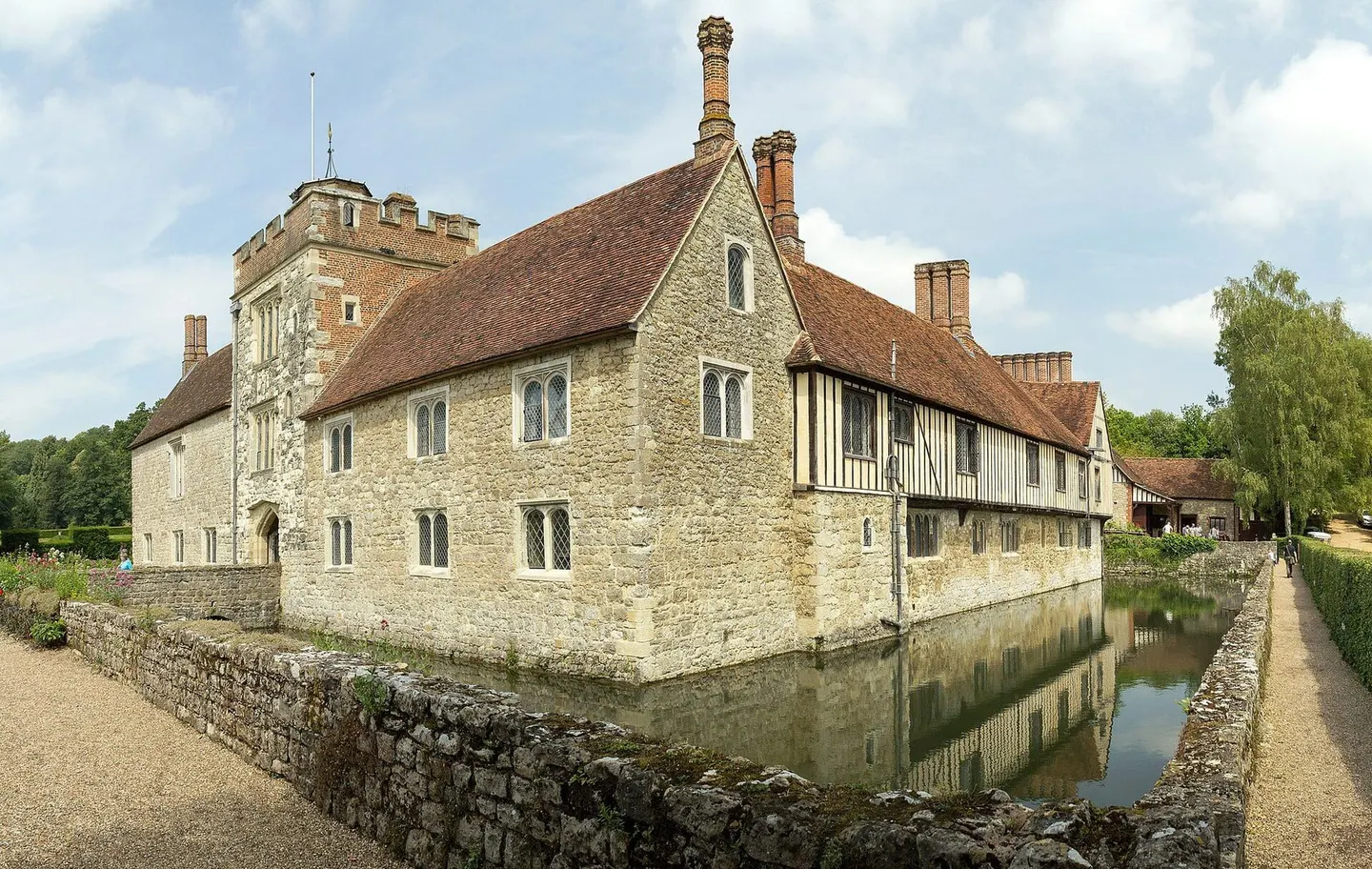 Photo of Ightham Mote, a house & garden in Kent, south east England.