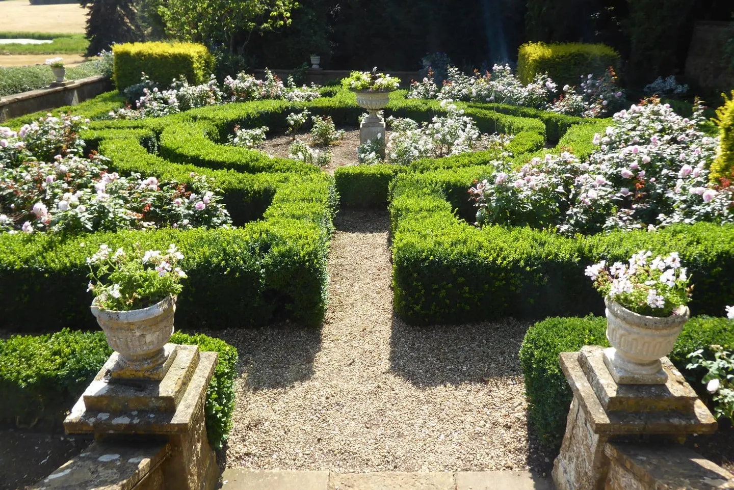 Photo of Farnborough Hall, a Grade I registered house & garden near Kineton, Warwickshire, central England.