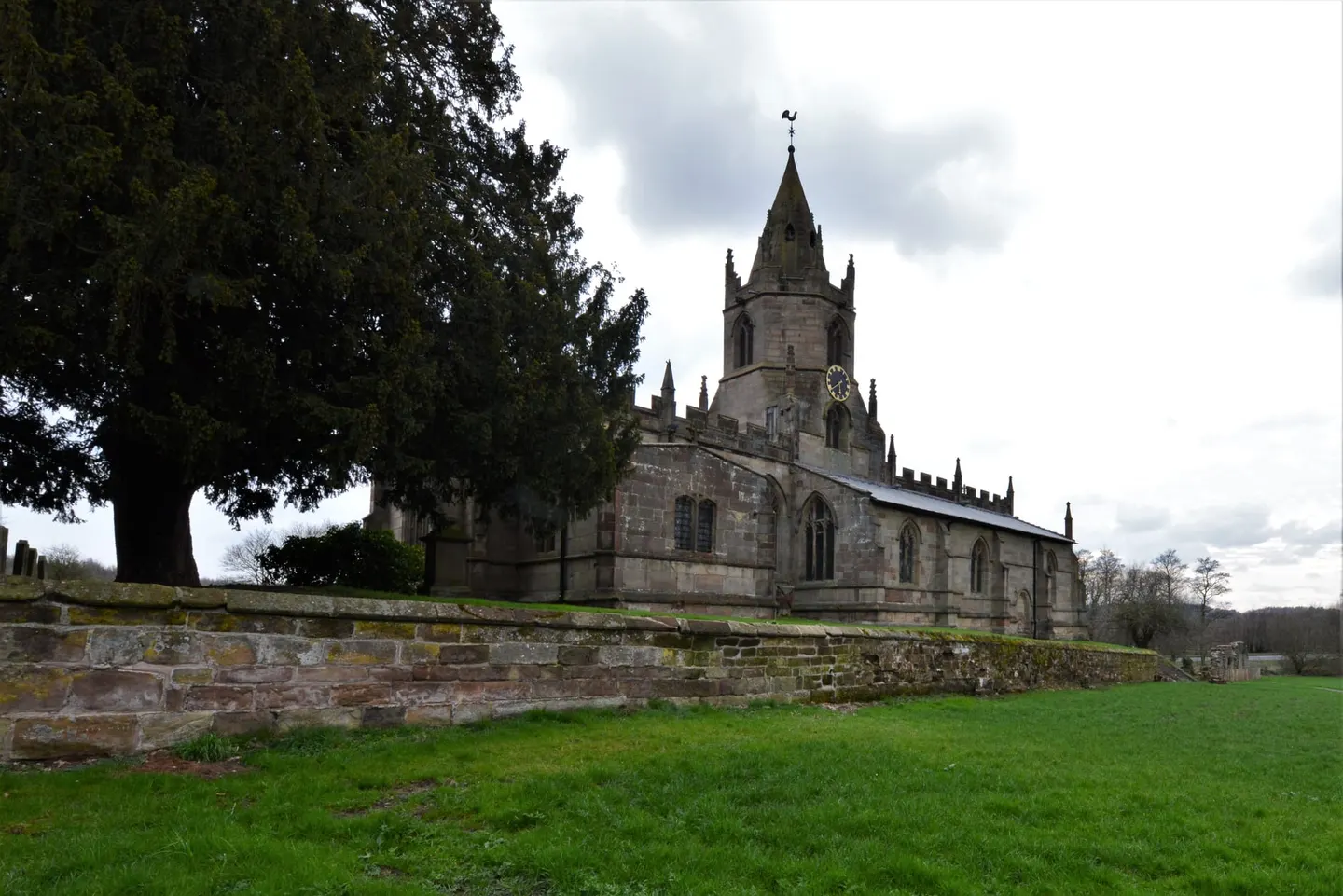 Photo of St Bartholomew's Church, Tong, a church in Shropshire, central England.