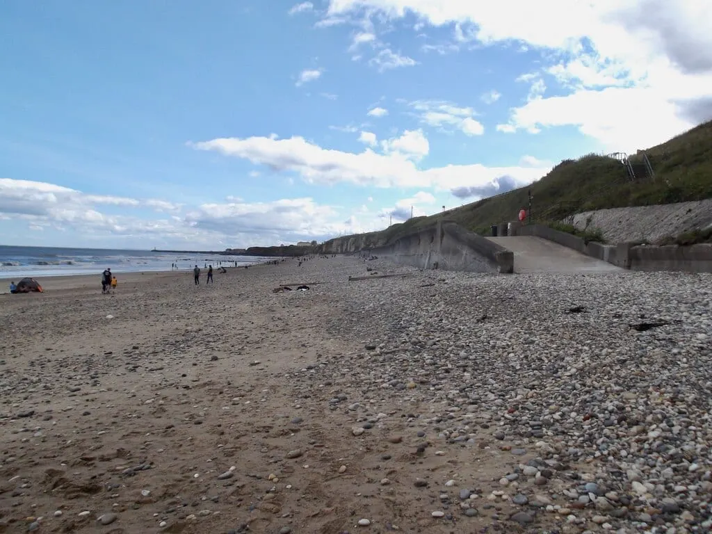 Photo of Seaham Hall Beach, a swimming spot near Sunderland, County Durham, north east England.