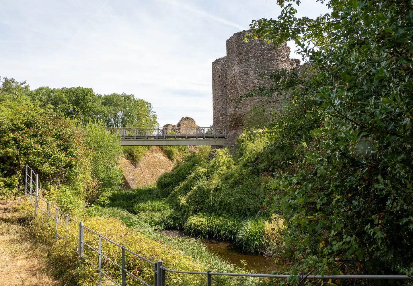 Photo of White Castle, a ruined castle near Llantilio Crossenny, Monmouthshire, south east Wales.