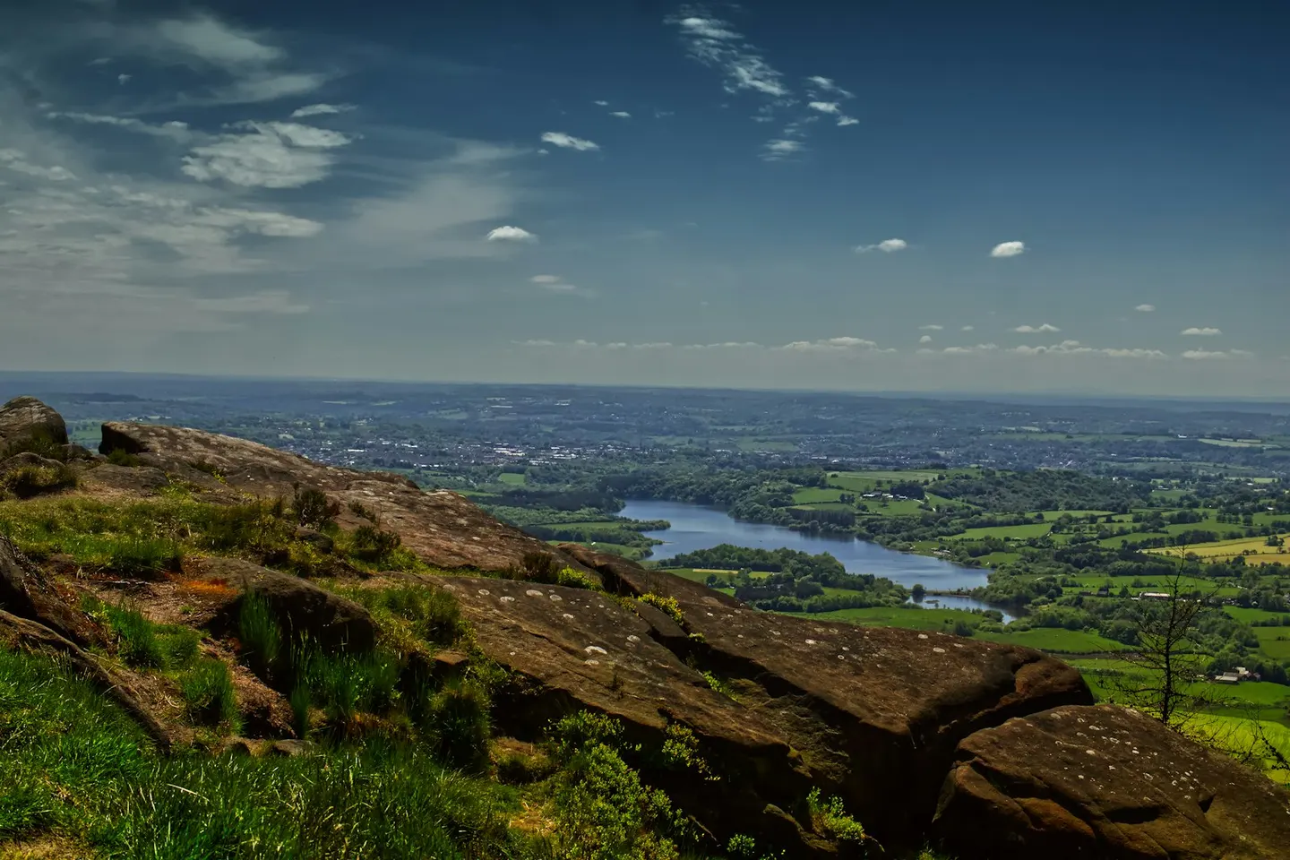 Photo of Tittesworth Reservoir, a reservoir near Leek, Staffordshire, central England.