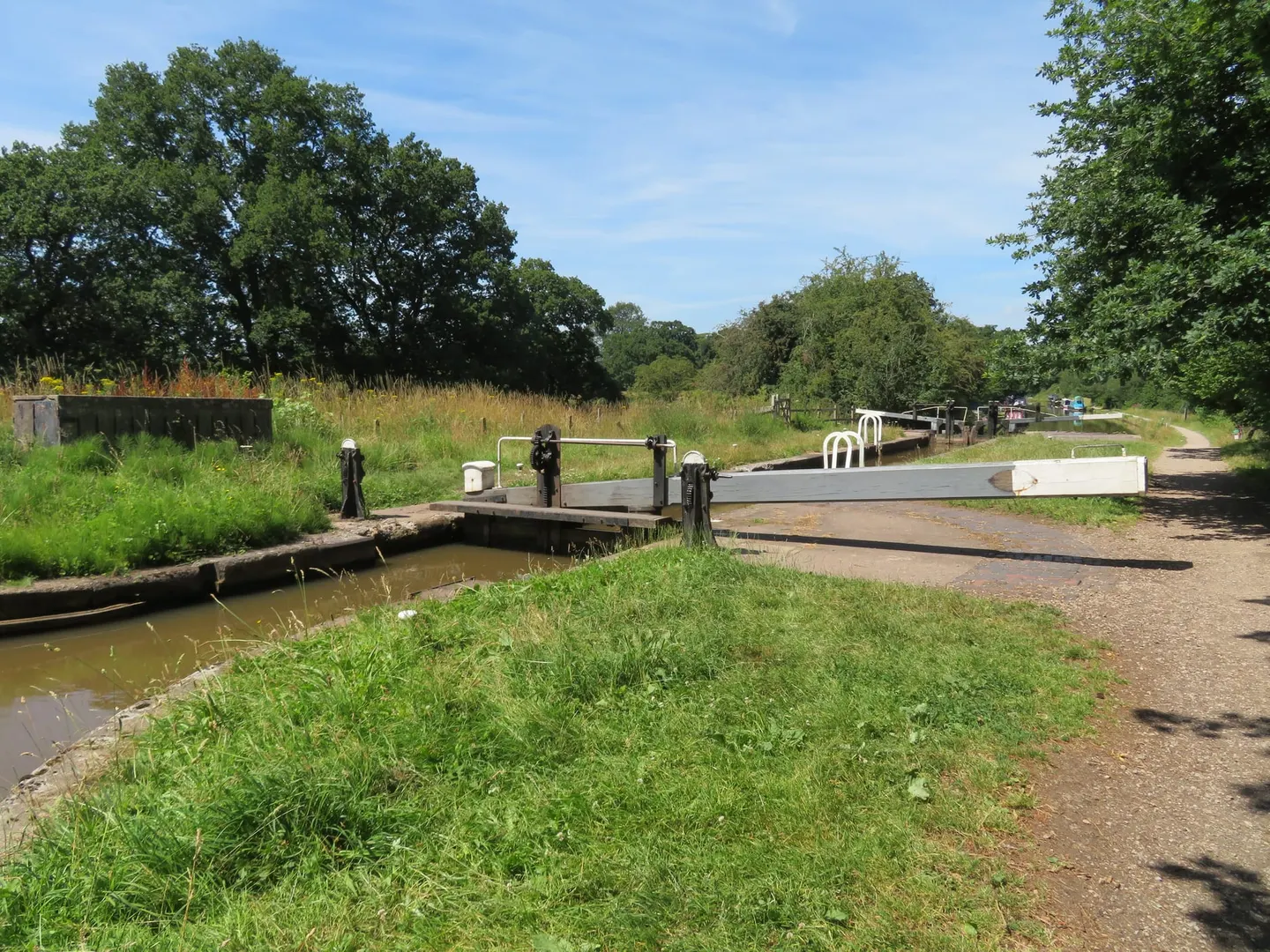 Photo of Audlem Locks, a landmark in Cheshire, north west England.
