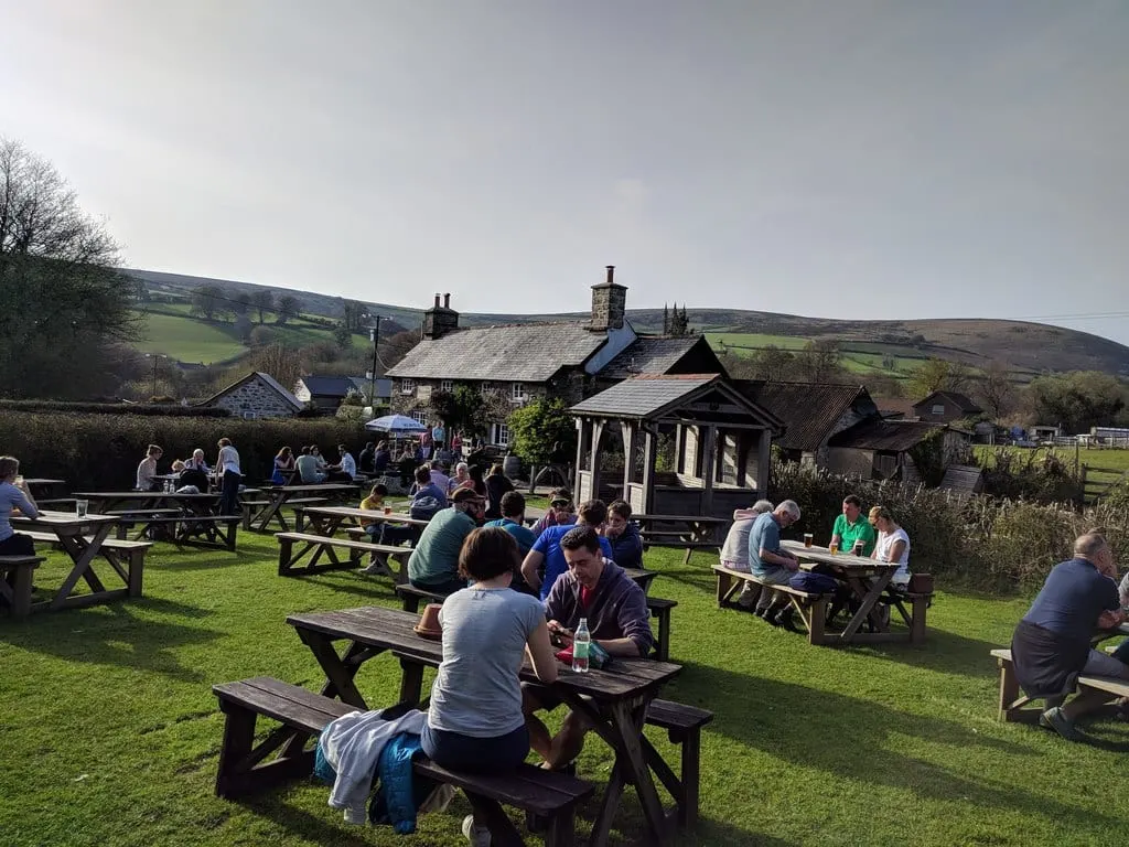 Photo of Rugglestone Inn, a pub near Widecombe in the Moor in Dartmoor, Devon, south west England.