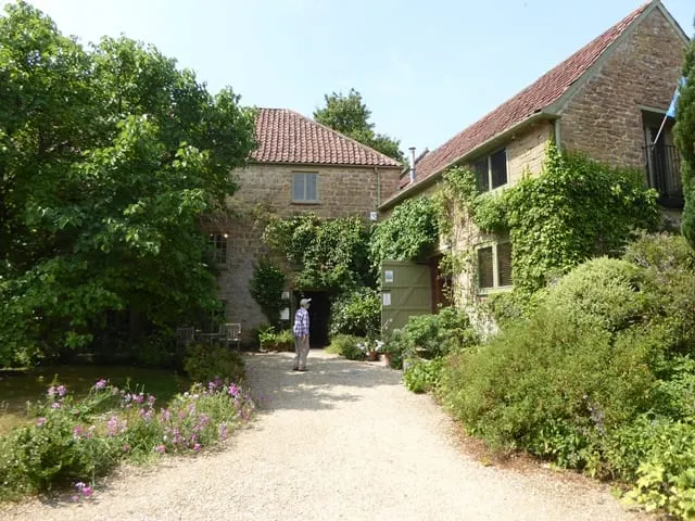 Photo of East Lambrook Manor Gardens, a Grade I registered house & garden near South Petherton, Somerset, south west England.