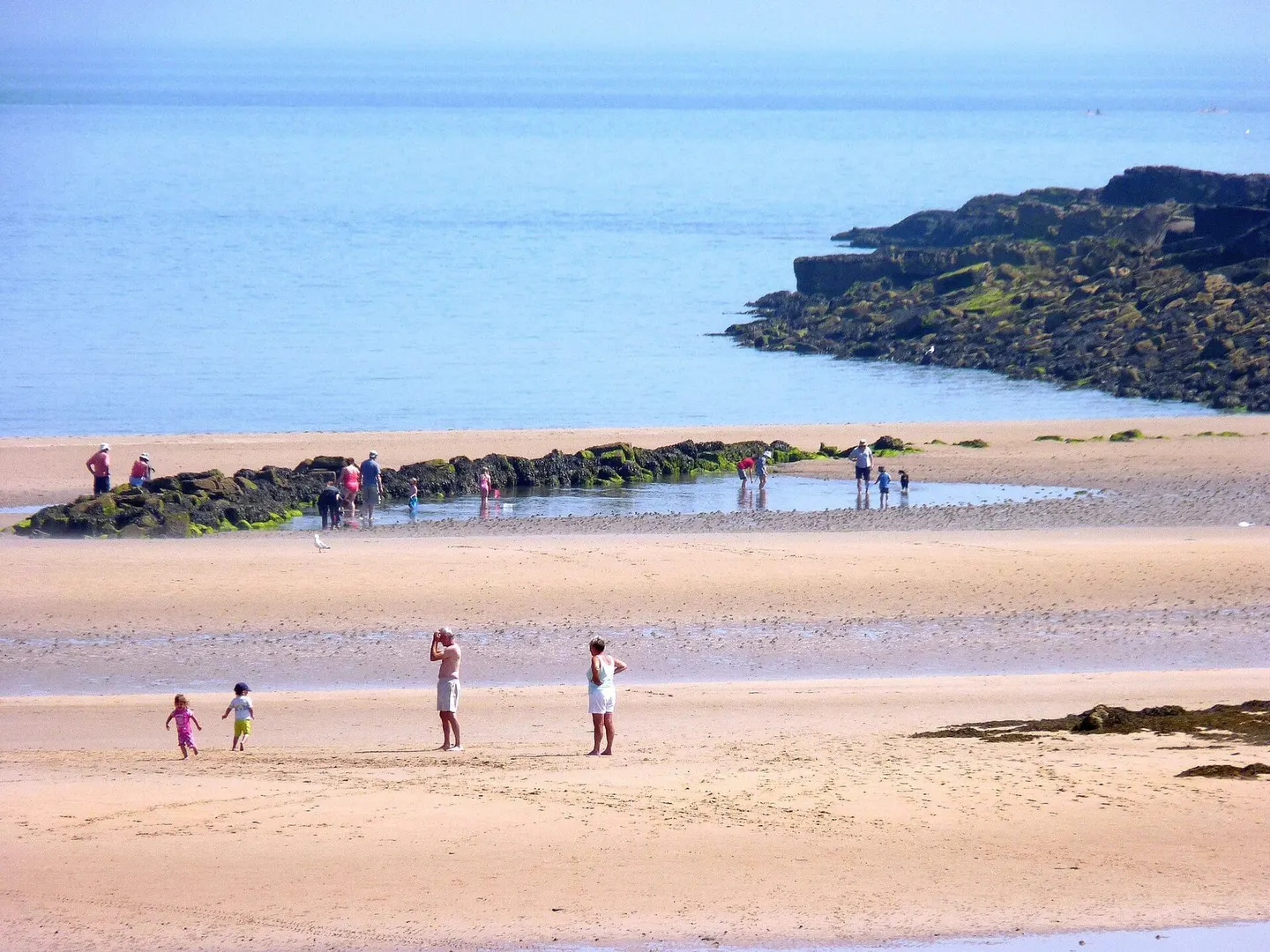 Photo of Lligwy Beach, a beach near Moelfre, Anglesey, north Wales.