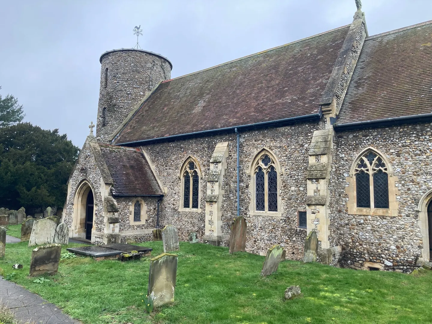 Photo of St Mary, Burnham Deepdale, a church in Norfolk, eastern England.