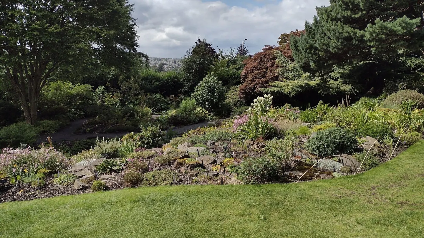 Photo of Branklyn Garden, a garden in Perth and Kinross, central Scotland.
