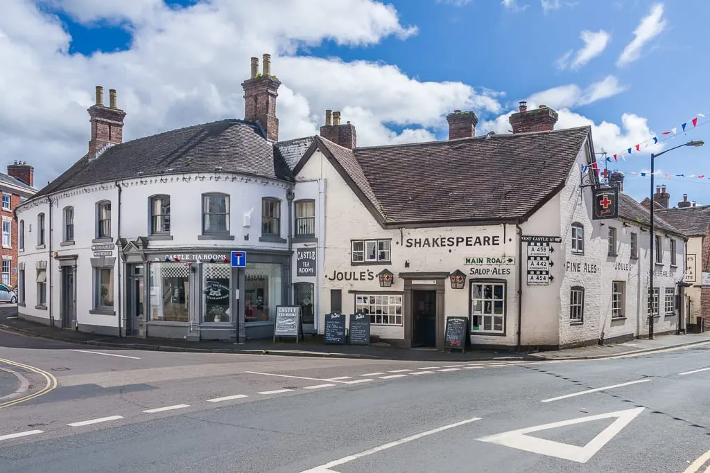 Photo of The Shakespeare Inn, a pub near Bridgnorth, Shropshire, central England.