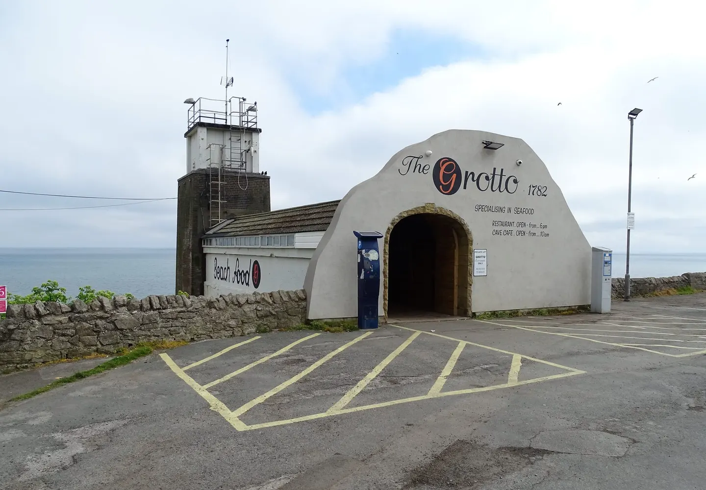 Photo of The Marsden Grotto, a pub near South Shields, Tyne and Wear, north east England.