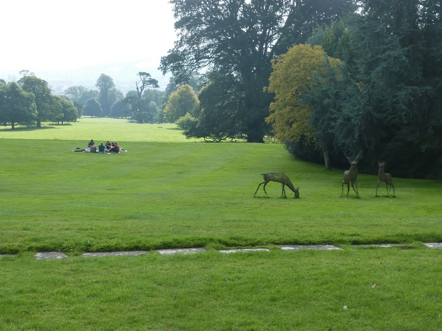 Photo of Knightshayes Court, a Grade II* registered house & garden near Bampton (Bampton), Devon, south west England.