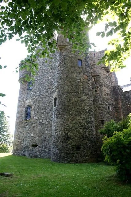 Photo of Elcho Castle, a ruined castle near Abernethy, Perth and Kinross, central Scotland.