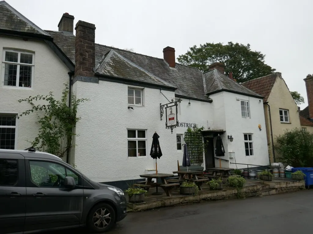 Photo of The Ostrich Inn, a pub near Newland in the Wye Valley, Gloucestershire, south west England.