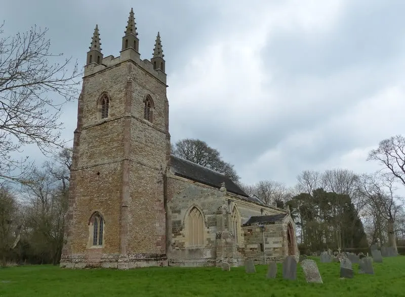 Photo of St Nicholas, Stanford on Avon, a church in Northamptonshire, central England.