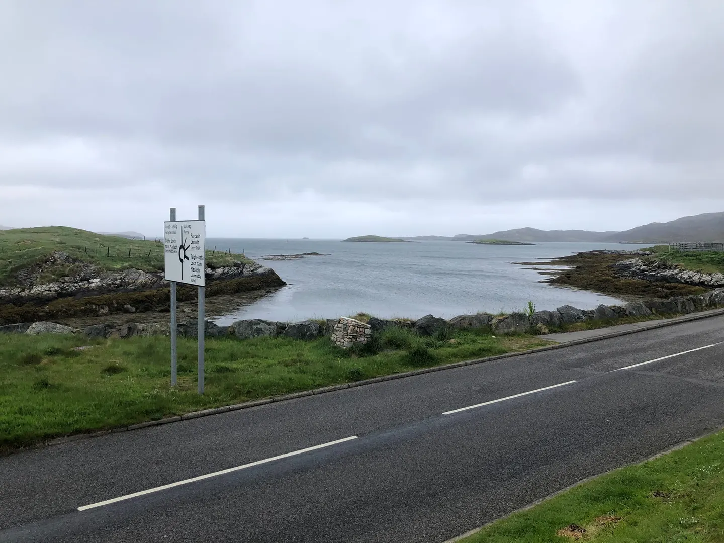 Photo of Lochmaddy, a village in South Lewis, Harris and North Uist, Na h-Eileanan Siar, the Scottish Highlands and Islands.