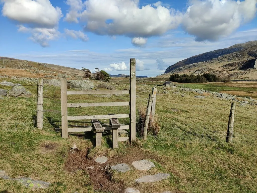 Photo along the Snowdonia Slate Trail, an 83-mile long-distance path in north Wales.