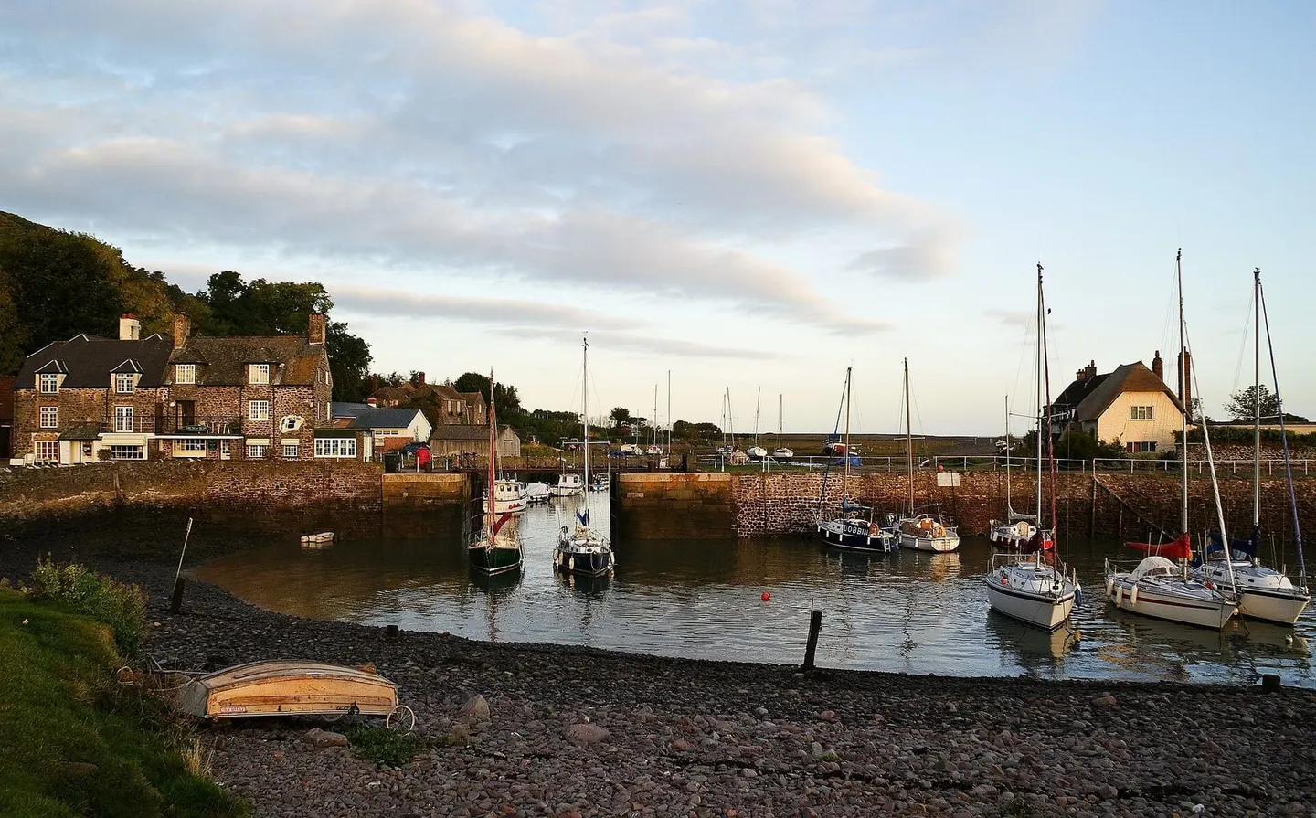 Photo of Porlock, a village in Exmoor, Somerset, south west England.