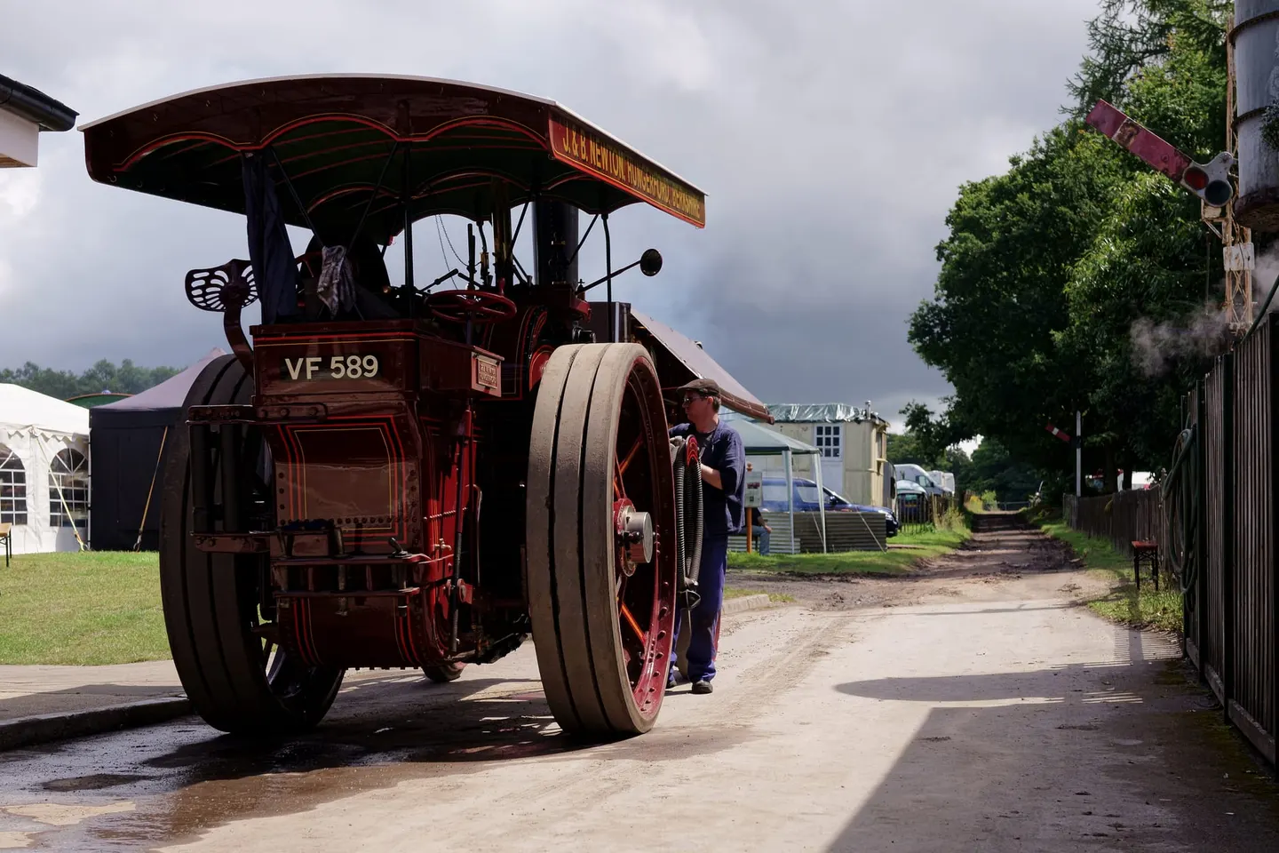 Photo of Hollycombe Steam Collection, a landmark near Fernhurst in the South Downs, West Sussex, south east England.