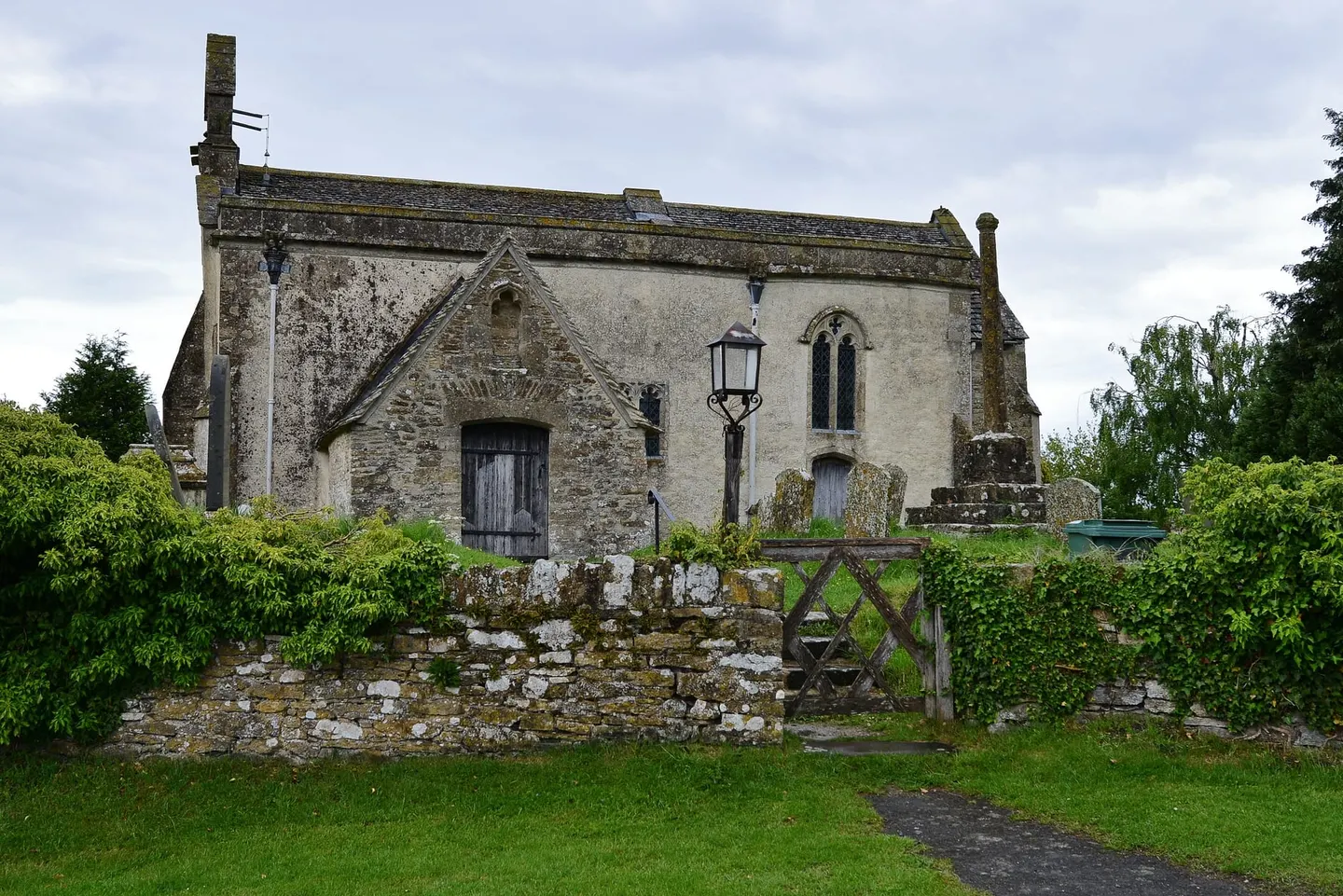 Photo of St John the Baptist, Inglesham, a church in Wiltshire, south west England.