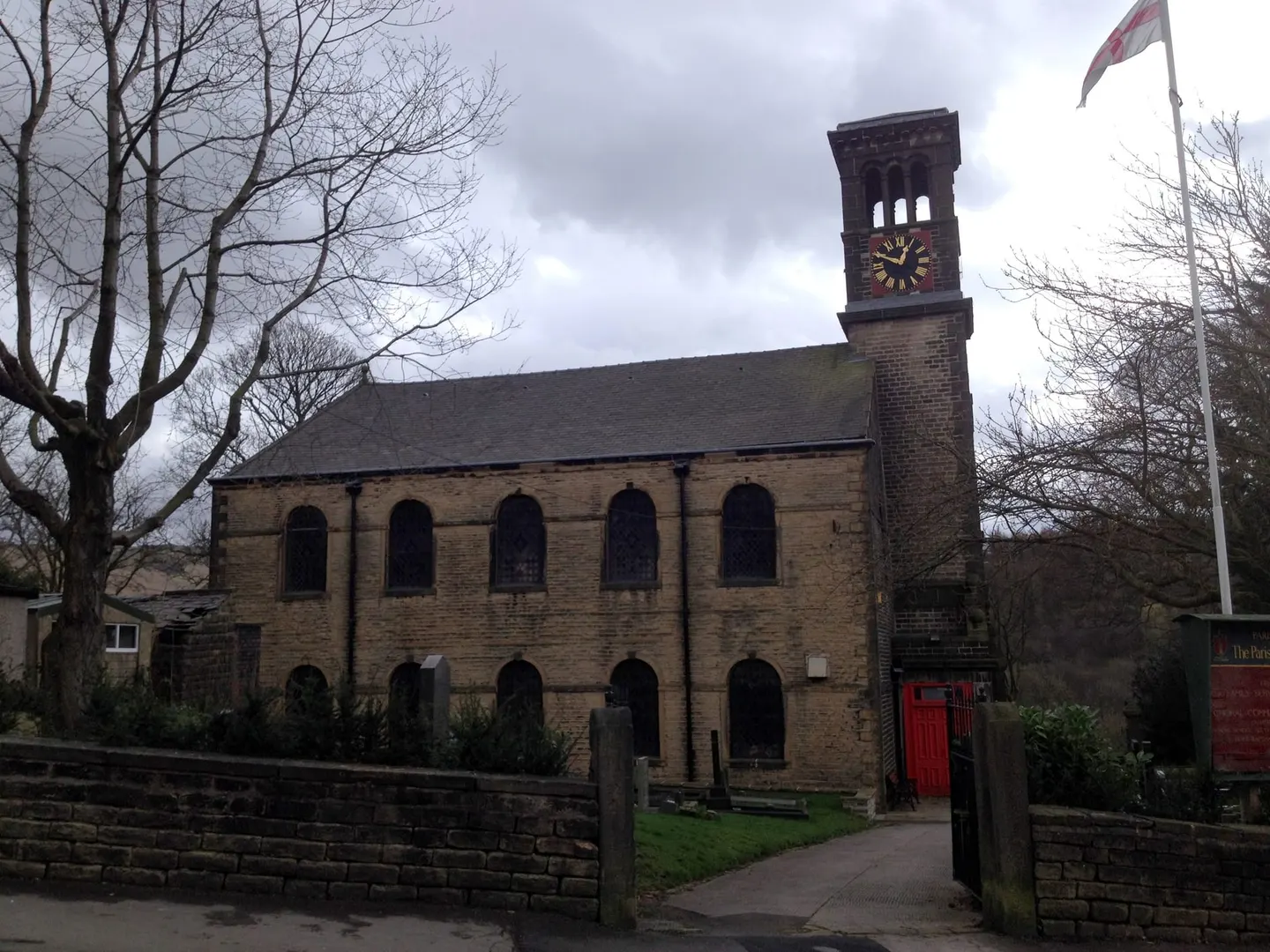 Photo of Dobcross, a village in Greater Manchester, north west England.