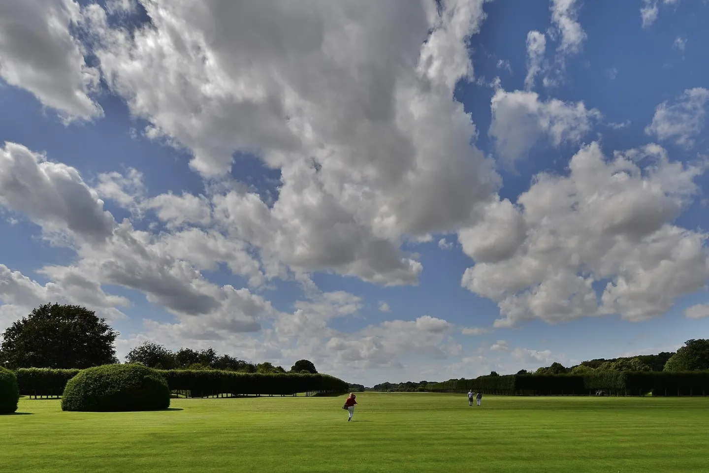 Photo of Houghton Hall, a Grade I registered house & garden near Great Massingham, Norfolk, eastern England.