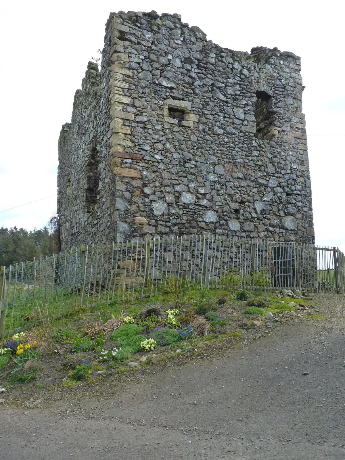 Photo of Creich Castle, a ruined castle near Newburgh (Newburgh), Fife, central Scotland.
