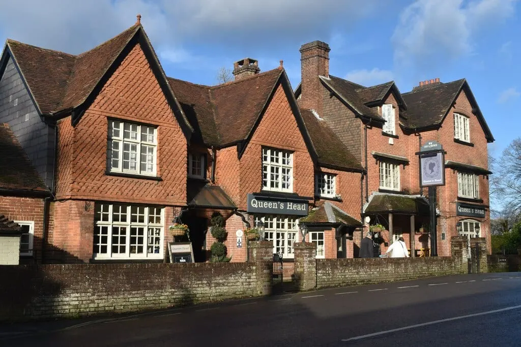 Photo of Burley, a village in the New Forest, Hampshire, south east England.