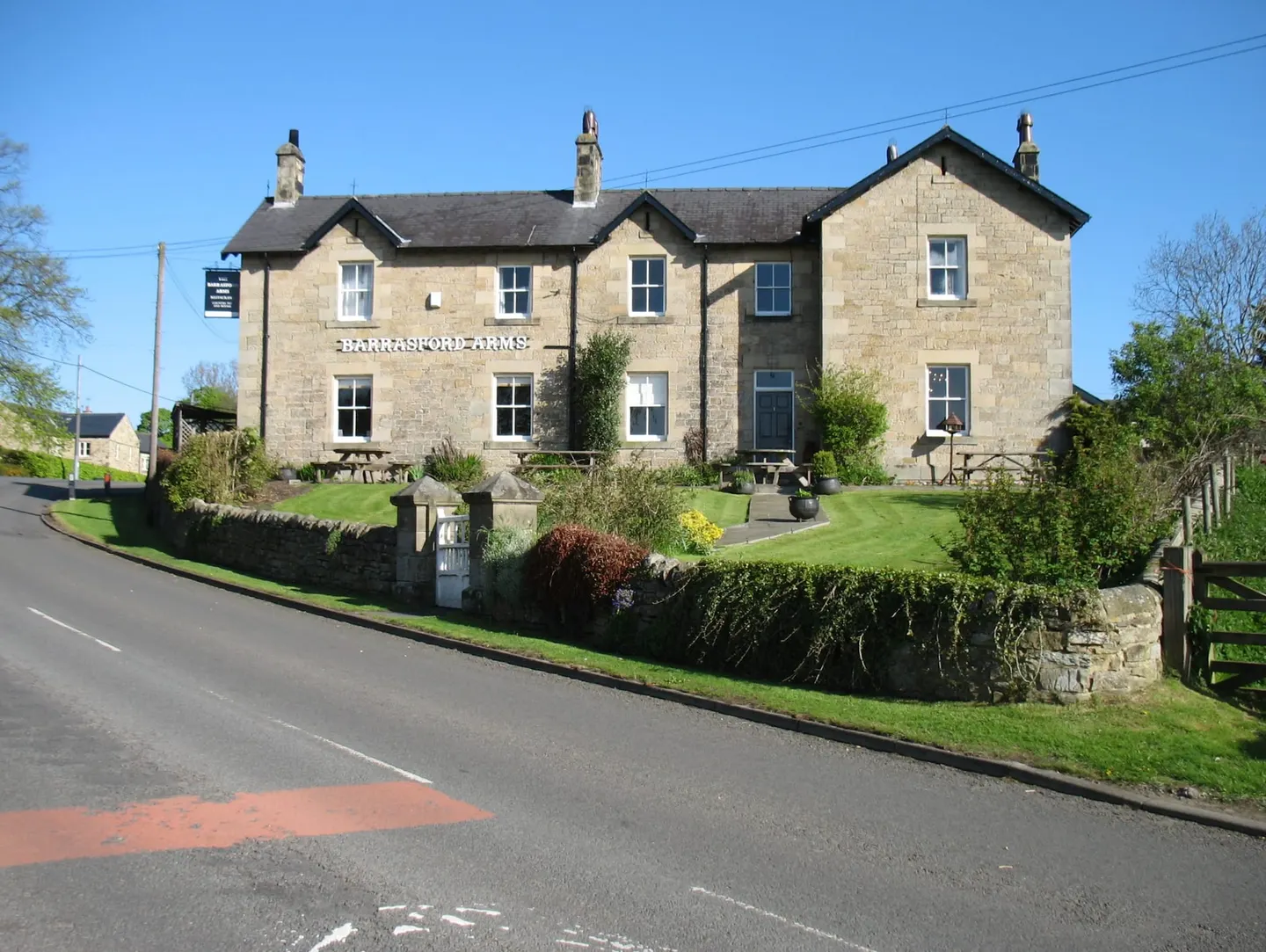 Photo of The Barrasford Arms, a pub in Northumberland, north east England.