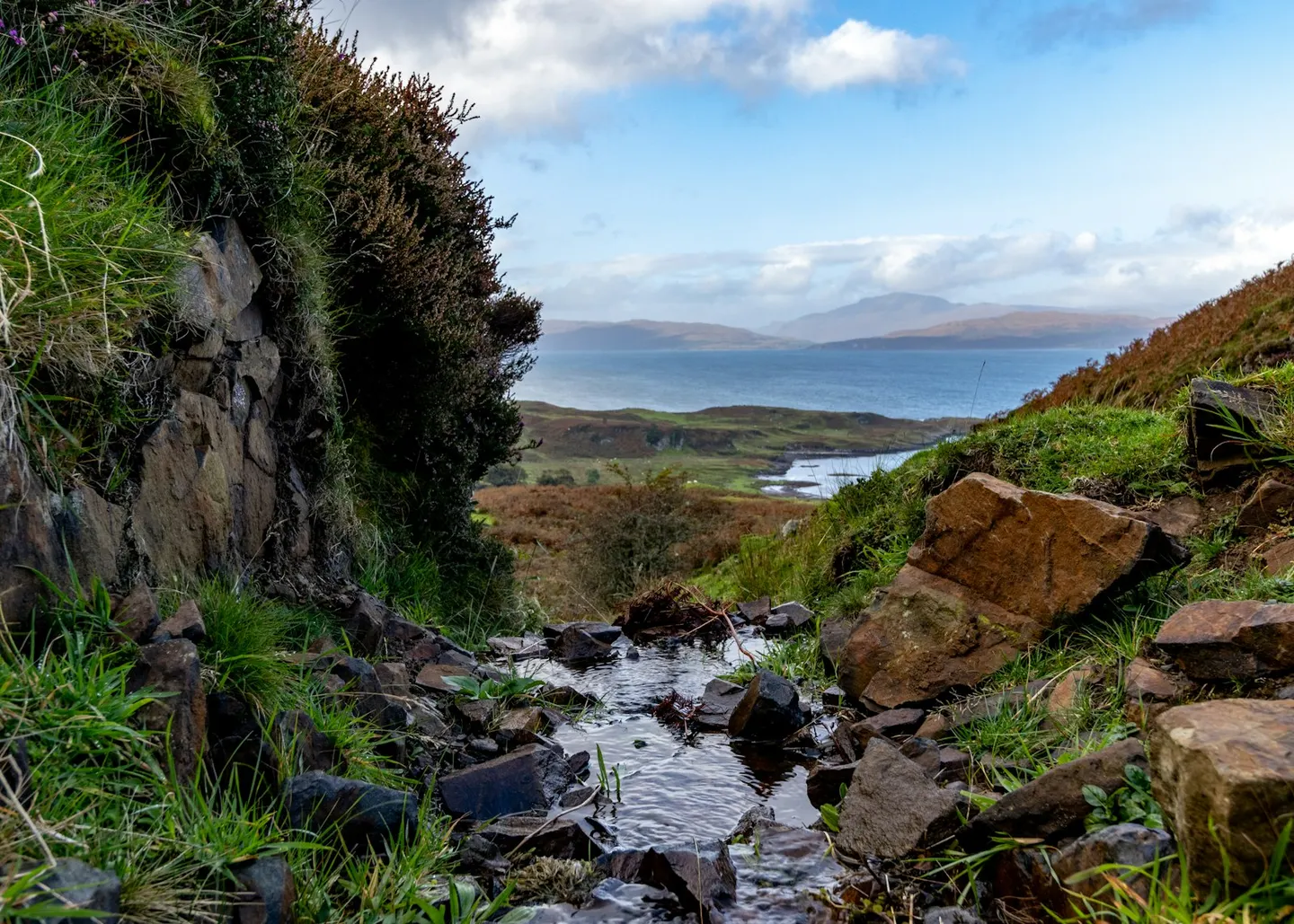 Photo of the Isle of Kerrera, an island in Argyll and Bute, the Scottish Highlands and Islands.