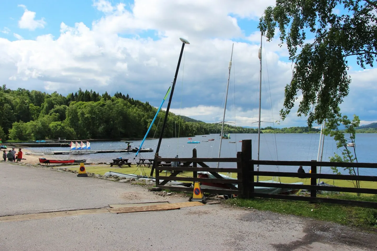 Photo of Loch Insh, a loch near Kincraig in the Cairngorms, Highland, the Scottish Highlands and Islands.