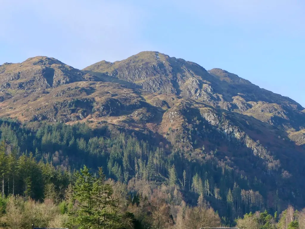 Photo: Ben Venue, a 730m hill near Stronachlachar in Loch Lomond & The Trossachs, Stirling, central Scotland.