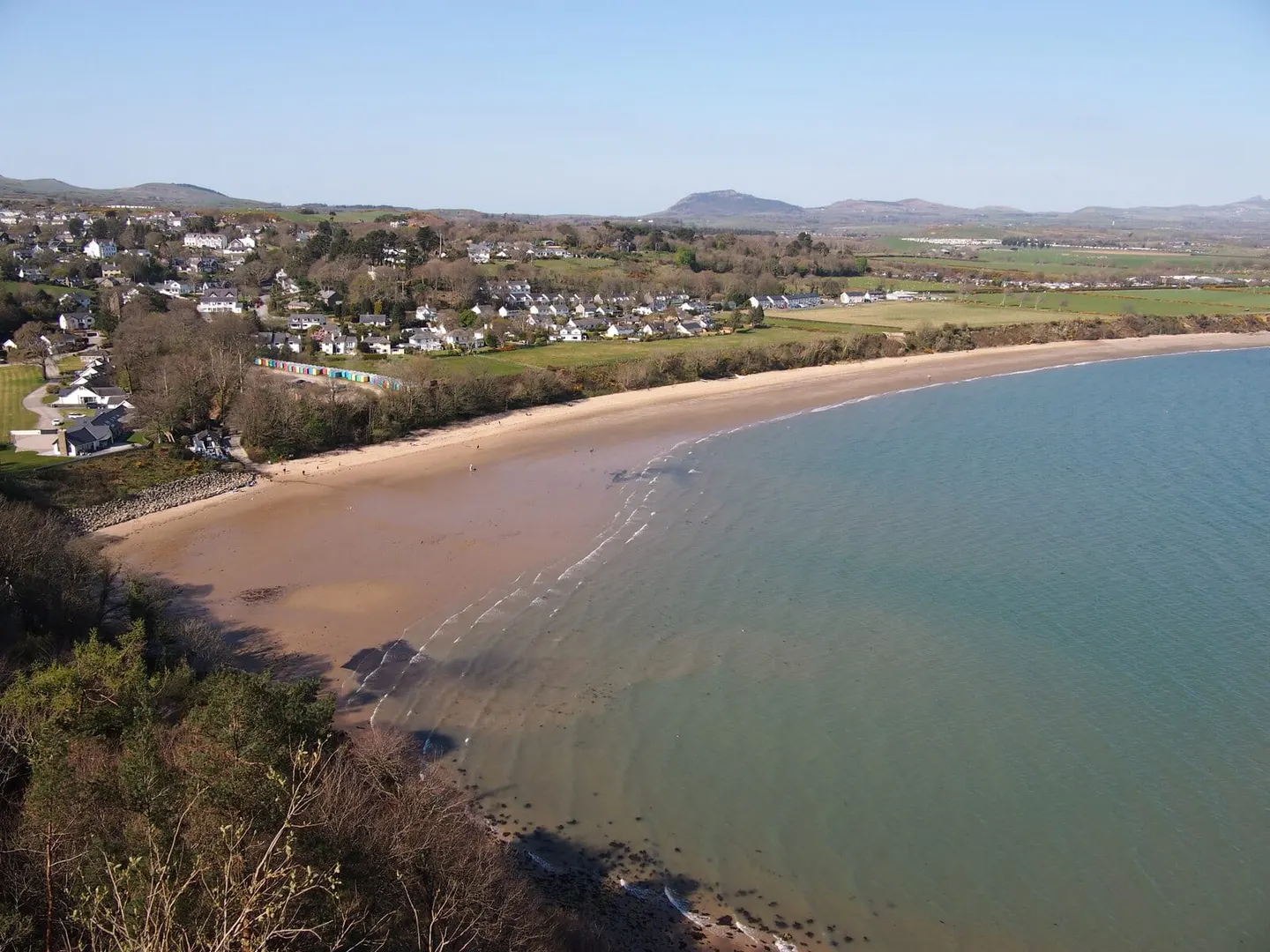 Photo of the coast at Traeth Llanbedrog, Gwynedd, north Wales.