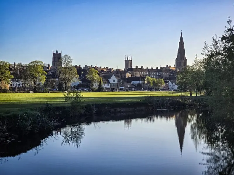 Photo: The Meadows, Stamford, a viewpoint near Ryhall, Lincolnshire, central England.