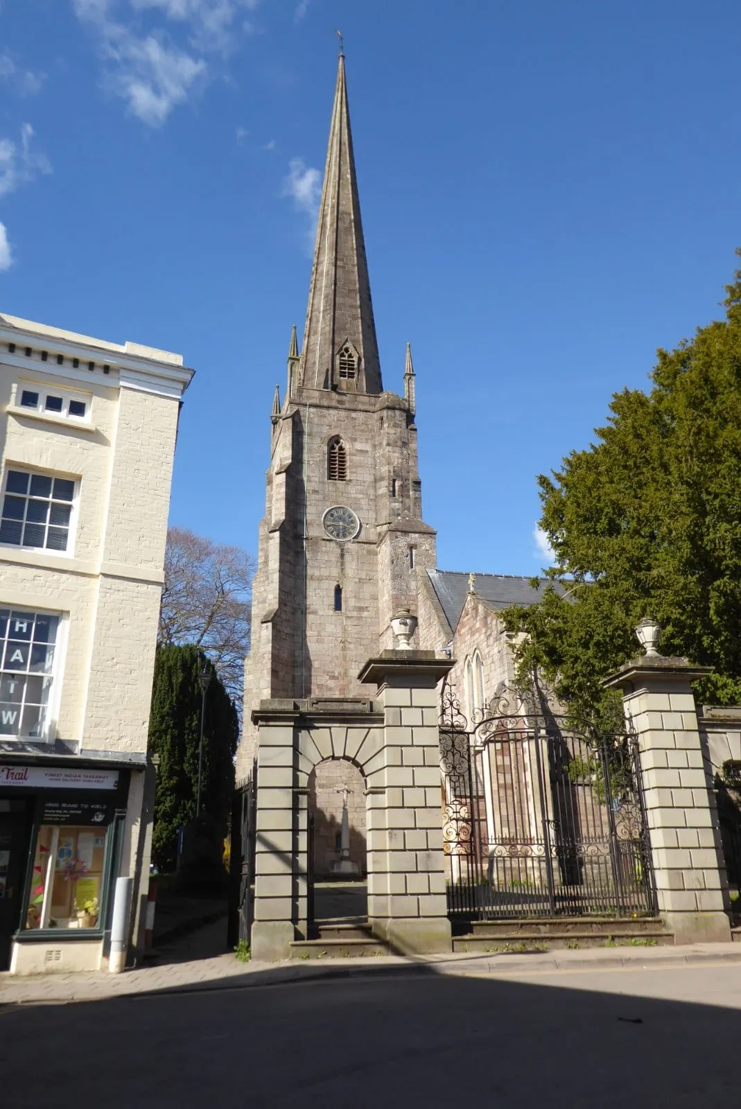Photo of St Mary's Priory Church, a church in Monmouthshire, south east Wales.