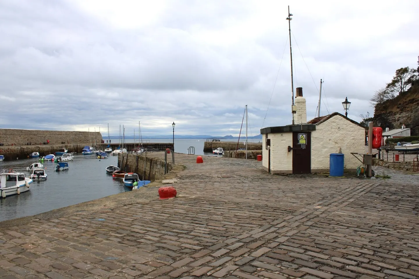 Photo of Dysart Harbour, a visitor attraction in Fife, central Scotland.