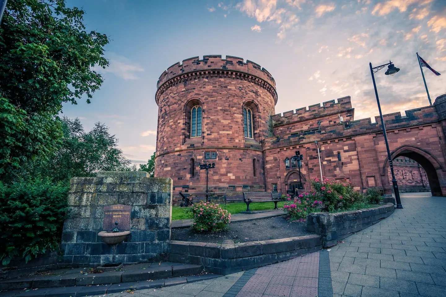 Photo of Carlisle Castle, a castle in Cumbria, north west England.