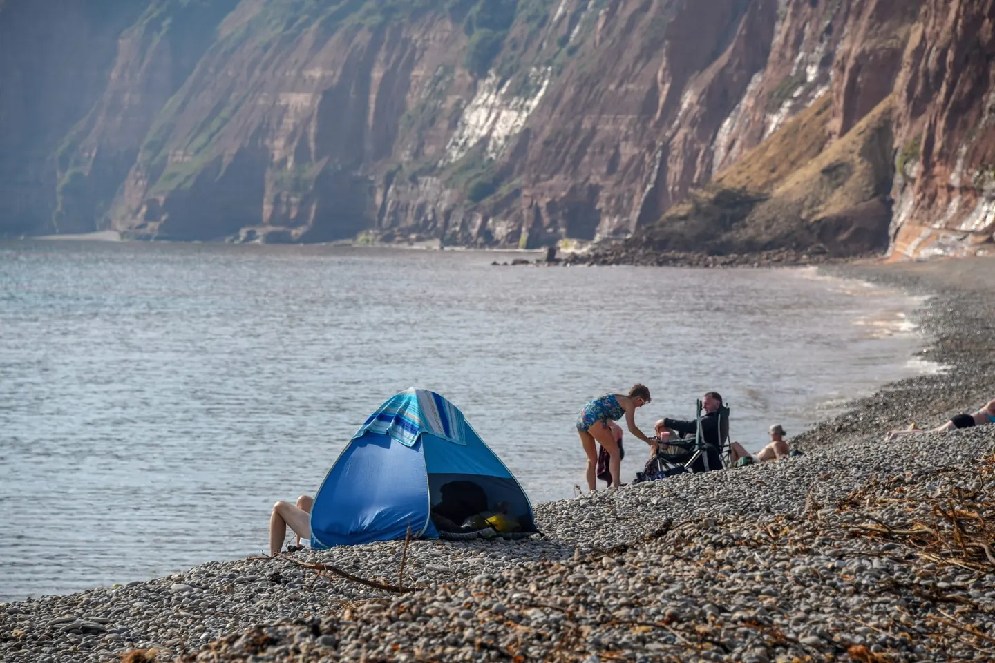 Photo of Sidmouth Jacobs Ladder, a swimming spot in Devon, south west England.