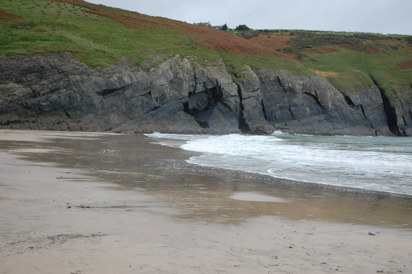 Photo of the coast at Mwnt, Ceredigion, mid Wales.