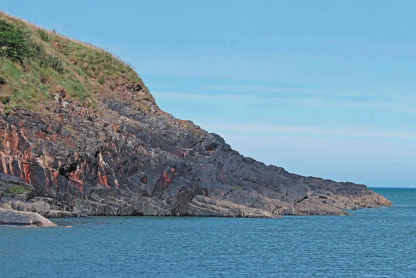 Photo of Ceibwr Bay, a cove near Cardigan, Pembrokeshire, south west Wales.