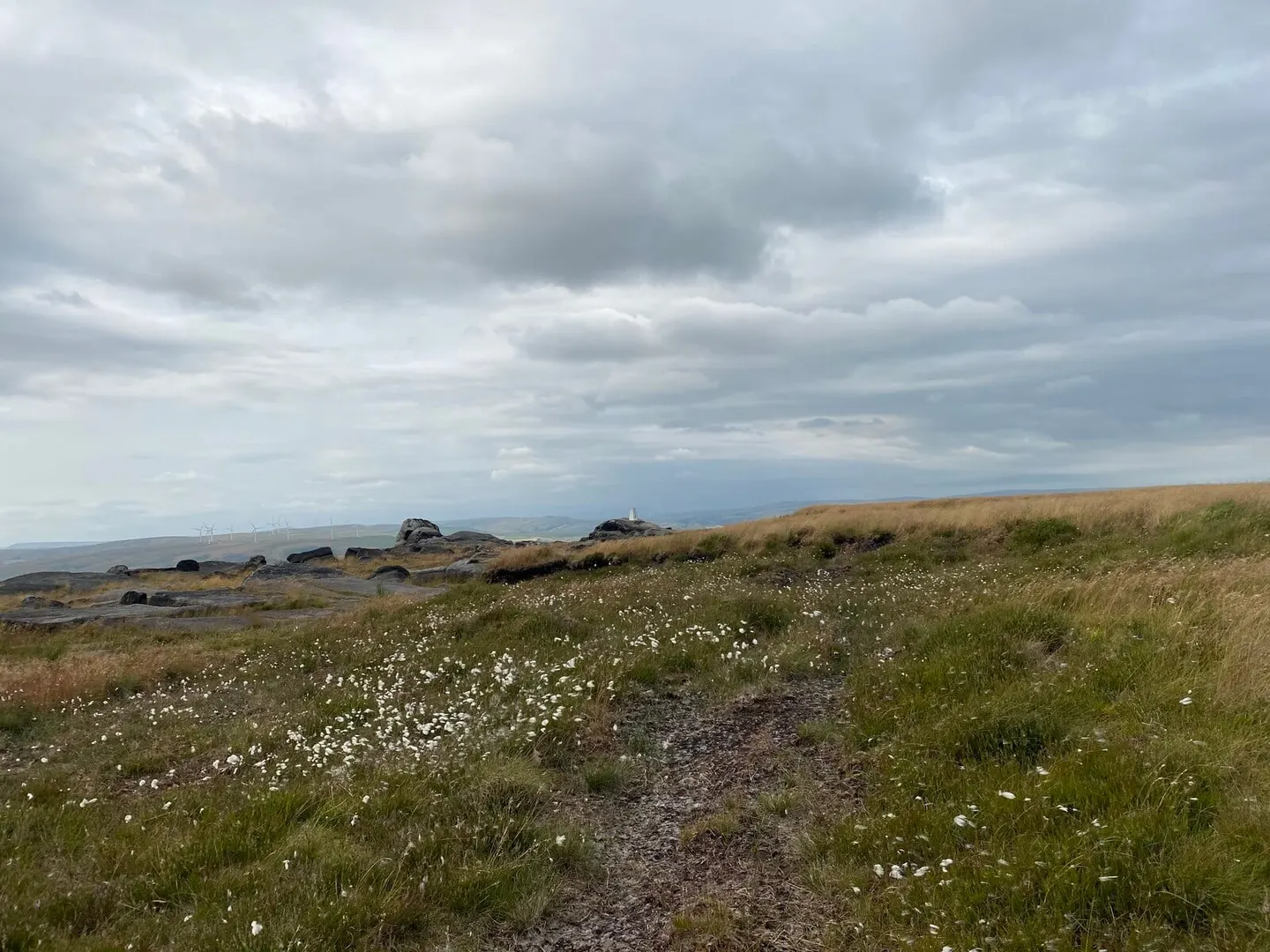 Photo: Blackstone Edge, a 474m hill near Ripponden, Greater Manchester, north west England.