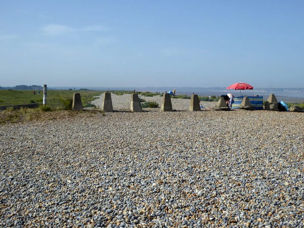 Photo of Sandwich Bay, a swimming spot in Kent, south east England.