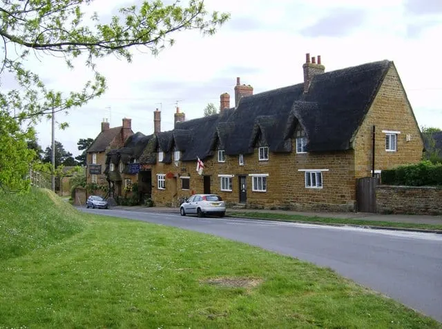 Photo of Althorp Coaching Inn, a pub near Great Brington, Northamptonshire, central England.