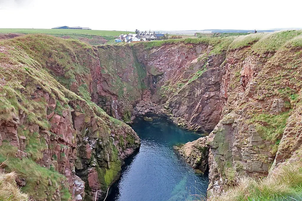 Photo of Bullers of Buchan, a visitor attraction near Cruden Bay, Aberdeenshire, north east Scotland.