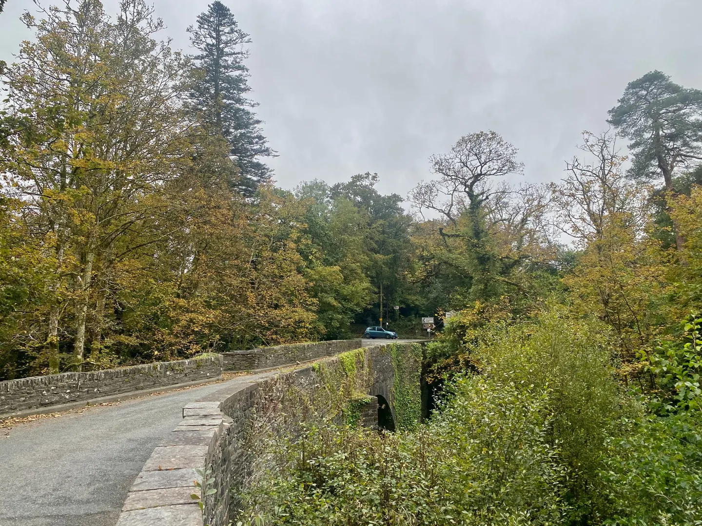 Photo of Henllan, a village in Ceredigion, mid Wales.